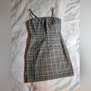 Nasty Gal Get Grid Plaid Dress